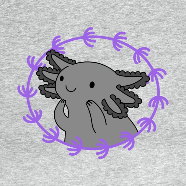 Axolotl Grey by natelledrawsstuff